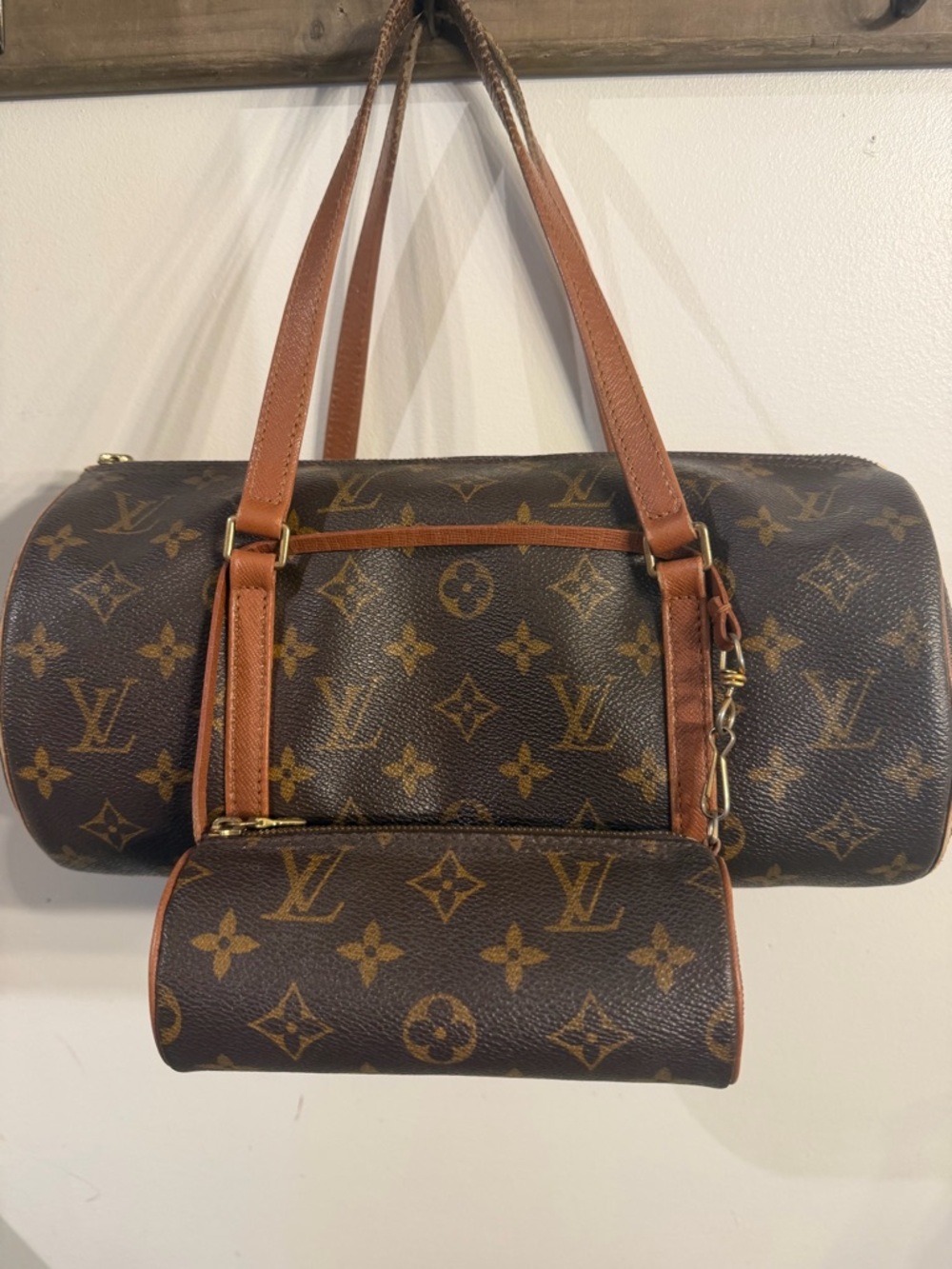 Louis Vuitton Monogram Canvas Barrel Duffel Bag in Brown and Tan